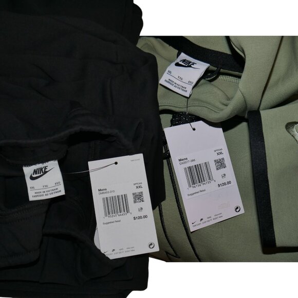 Men's Size 2XL Nike Tech Fleece 2 PC Set Tracksuit Sweatsuit 100% Authentic NWT - Picture 3 of 12